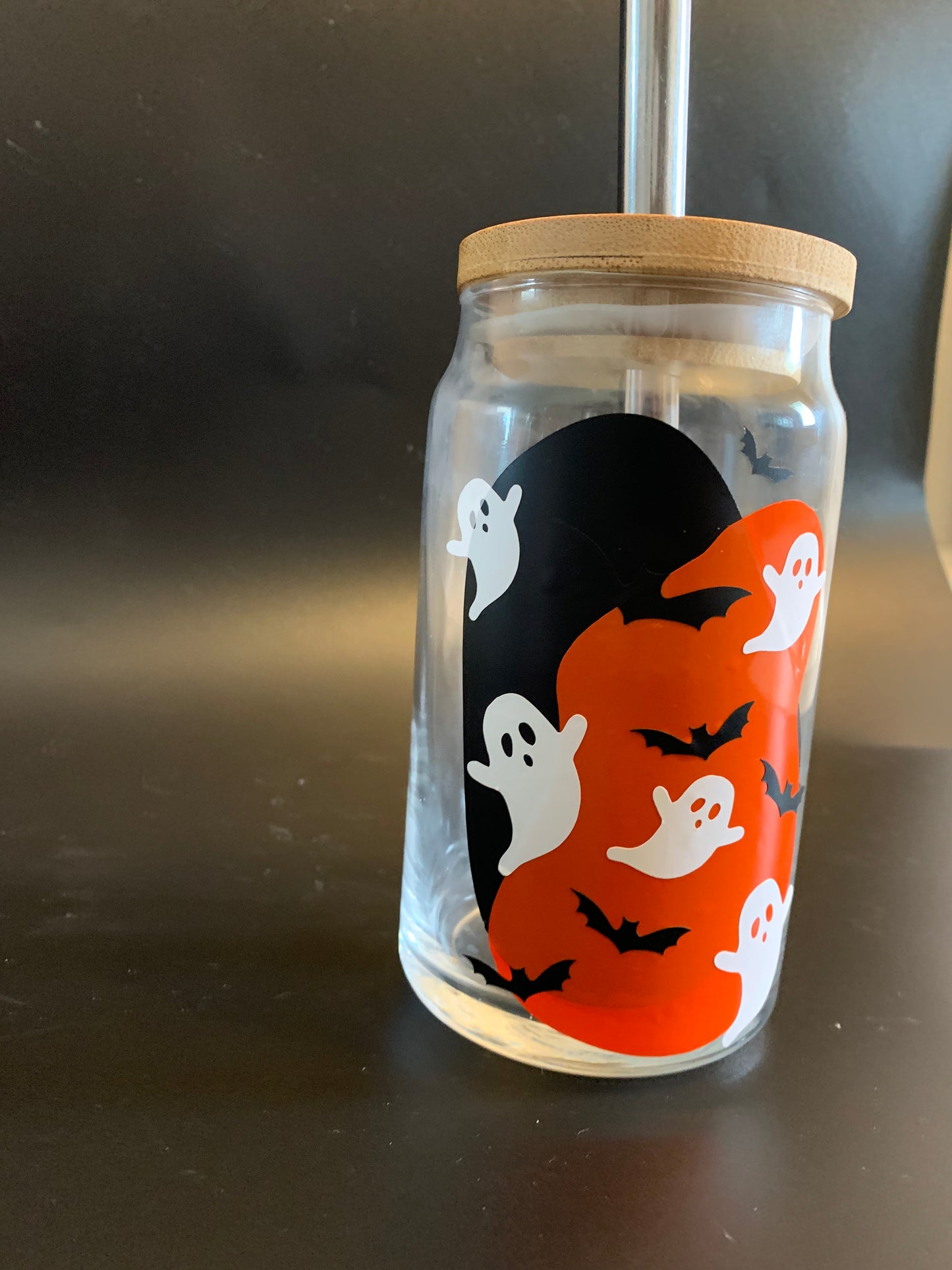 Coffee Cup Halloween blobs w/ Lid and Straw