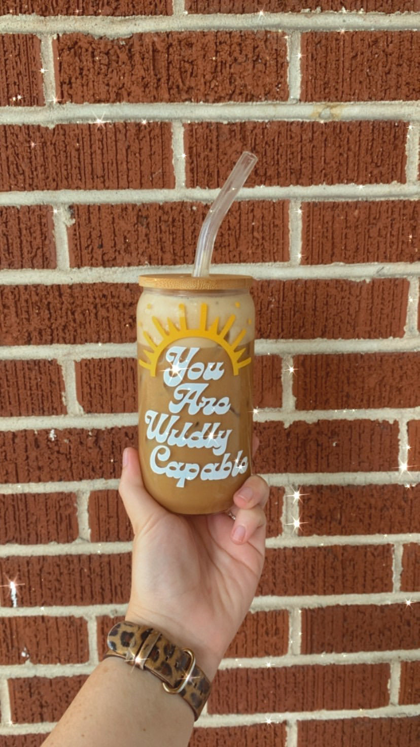 Cup You Are Wildly Capable with Sun w/ Lid and Straw