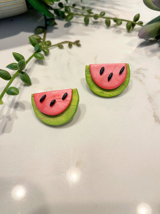 Earrings Large Watermelon Stud
