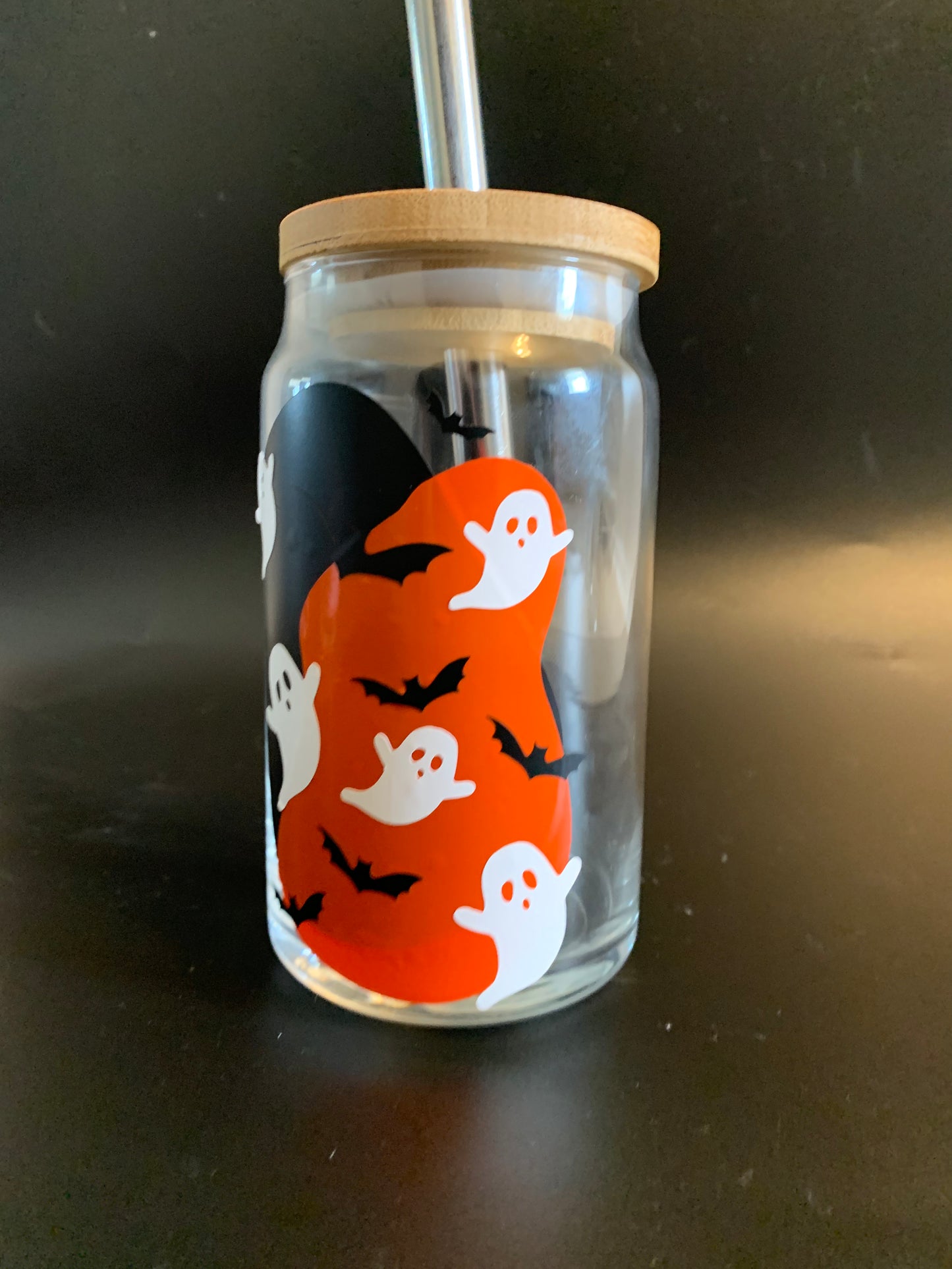 Coffee Cup Halloween blobs w/ Lid and Straw